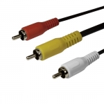 Интерфейсный кабель RCA (тюльпаны аудио-видео-звук) SHIP SH8053-3B Блистер