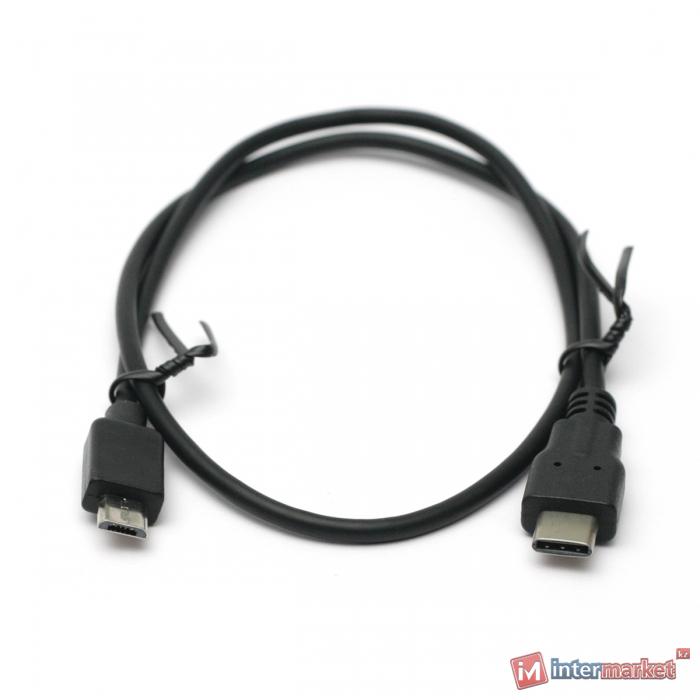 Кабель PowerPlant USB 3.0 Type C – micro USB 0.5м